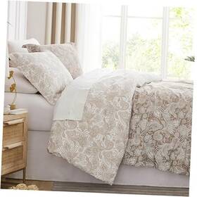 Southshore Fine Linens 810001360177 Reversible Boho Paisley Duvet Cover Set Twin//xl Twin / Xl Taupe