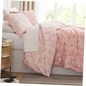 Southshore Fine Linens 810001360238 Extra Long Twin Comforter Oversized Bedding / Xl Paisley Coral Haze