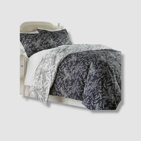 Southshore Fine Linens 810001363161 Black And White Reversible Comforter Set-king/cal King
