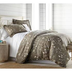 Southshore Fine Linens 810009707424 Secret Meadow 3-piece Brown Microfiber King/california