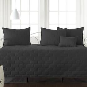 Southshore Fine Living Inc. 810009703914 Twin Daybed Comforter 15 - Brickyard Black