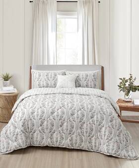 T4104305 Splendid 734737760387 Blair Printed 4-pc. Comforter Set Blush Queen