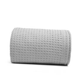 Srinivasa Textiles 850059124673 100% Cotton Throw Blanket 68 Inch X92 Waffle Throws For Home Twin Scottish Grey