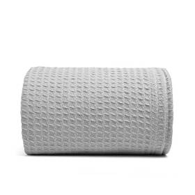 Srinivasa Textiles 850059124727 100% Cotton Throw Blanket 90 Inch X92 Waffle Throws For Home Queen Scottish Grey
