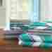 Ss4602-4993 Chic Home 8 Pc Ariel Supersoft Brushed Microfiber Deep Pocket Chevron Pattern Twin Aqua