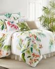St62948195 Luxury Bedding White Green Coral Blue Designer Tropical Floral Bird