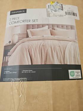 Standart 100 046515350889 3pc Twin Comforter Set Tan Beige Oeko Tex