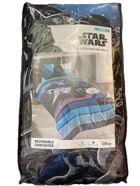 Star Wars 400848473576 Disney Microfiber Reversible Comforter 86 X 61 Inch Twin Size - New