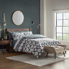 1572788 Style Decor Comforter And Coverlet Set 6 Piece Freemont Teal Blue Queen Size