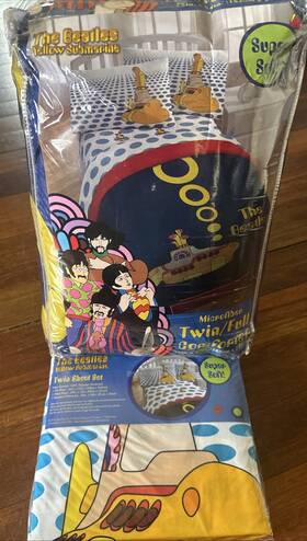 18389 Subafilms The Beatles Yellow Submarine Jay Franco And Sons Twin Sheet Set Comforter Nip