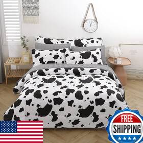 Sucses B091kxzkzy Cow Print Queen Comforter Set Sheets 8pcs Bed In A Bag Size