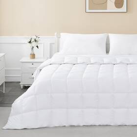 Kb-888801a Sunflower Comforter Duvet Insert Queen Size White Down Alternative Filling Cotton Shell