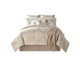 Sunham 734737705753 Eclipse 14-pc. Cal King Comforter Set - Champagne