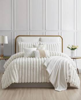 Sunham 734737732117 White Taylor 14-pc. Comforter California King Super Set