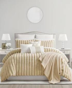 Sunham 734737764248 Champagne Taylor 12-pc. Comforter Queen Super Set