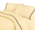 Sw3500-qn-cr Hiend Accents Embroidered Barbwire Western Sheet Set Queen 890830096317