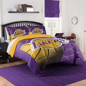 Sweet Home Collection 190604535081 Nba Los Angeles Lakers Officially Licenced Comforter And Sham Set