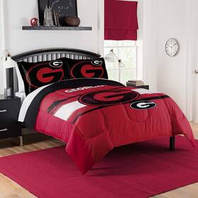 Sweet Home Collection 190604535180 Ncaa Georgia Bulldogs Officially Licenced Comforter And Sham Set