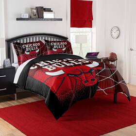 Sweet Home Collection 190604535234 Nba Chicago Bulls Officially Licenced Comforter And Sham Set