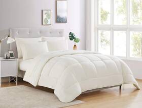 1pc-cmf-ivr-q Sweet Home Collection Down Alternative Comforter All Season Warmth Luxurious Plush Loft Microfiber