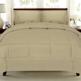 Sweet Home Collection 616316844544 White Goose Down Alternative Comforter Twin Sage