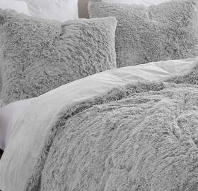 Sweet Home Collection 763331363861 Long Plush Shaggy Faux Fur Comforter Set With Shams