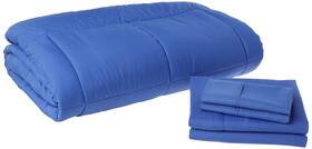 Sweet Home Collection 842491161293 5 Piece Comforter Set Bag Solid Color All Season Soft Down Alternative Blanke