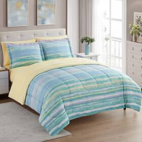 Sweet Home Collection 842491174262 7 Piece Comforter Set Bag Solid Color All Season Soft Down Alternative Blanke