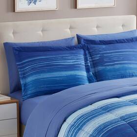 Sweet Home Collection 842491174323 7-piece Printed Bed In A Bag Comforter And Sheet Sets Siena King