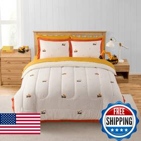 B0f85jf2mv Sweet Home Collection Construction Bedding Set Full Size Bed In A Bag With Sheets Pillowcases And Sha