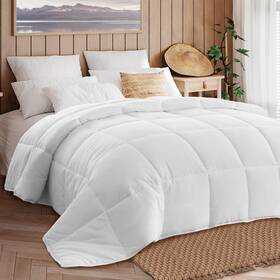 Sweetcrispy 711696803218 Comforter And Duvet Insert Queen Size - All Season Down Alternative