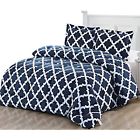 Synchkg091543 Utopia Bedding Printed Comforter Set Navy Twin With 754207388385