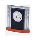 01126-59 Tabletop Lloyd Wright Glasner Clock Collection Frank House Bulova