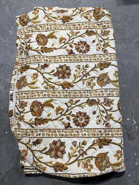 Tastemaker 028828050939 Vintage By Stevens Easy Care King Bedspread Decorum Brown Floral