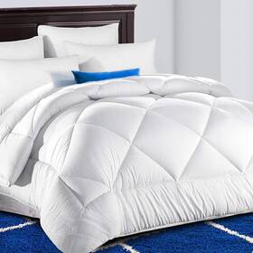 8541808647 Tekamon All Season Queen Comforter Soft Quilted Down Alternative Duvet Insert With Co