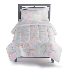 The Big One 081806074716 Kids Avery Unicorn Reversible Comforter Twin Set With Shams
