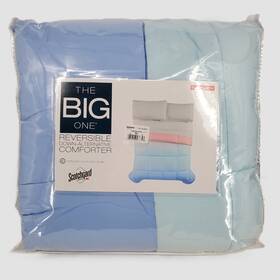 The Big One 081806576753 Reversible Down Alternative Comforter Full Queen Blue Ombre Pink New