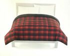 The Big One Down Alternative Reversible Comforter Plaid Red Buffalo Full Queen