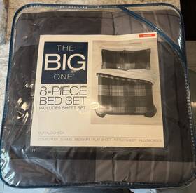 Rn9575 The Big One Buffalo Check 8 Piece Bed Set