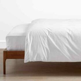 The Company Store 192139003219 100% White Cotton Percale King Size Bedding Mattress Comforter Protector Cover