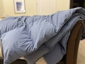 Mc3f-k The Company Store For Home Depot King Down Comforter Blue 108x96 Cotton Shell 35 Oz Fill Mc3f-k The Company Store For Home Depot King Down Comforter Blue 108x96 Cotton Shell 35 Oz Fill