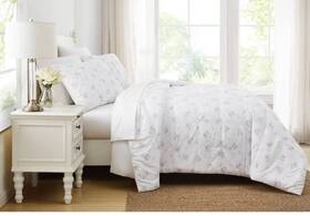 85299846 The Farmhouse Rachel Ashwell Full/queen Rosebury Comforter Set Pink White - New