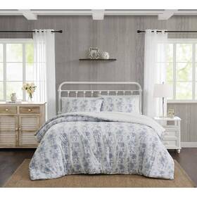 Cs5472tx-1500 The Farmhouse By Rachel Ashwell British Rose Comforter Set Cotton