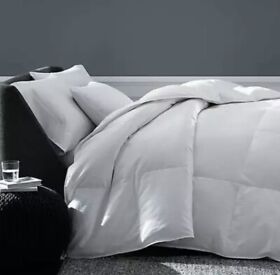 The Seasons Collection Cotton Year Round Warmth White Goose Down Twin Comforter