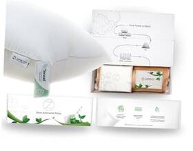 Thea Retail 198715838978 100% Tencel Eco Luxury Down Alternative Pillow - Soft 20x26 Cooling