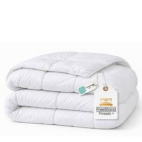 Lin-ctw-017-wht Threads Twin Comforter 64 X 88 250 Gsm Soft Plush Microfiber 1 Pack White