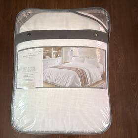 0606 Threshold Studio Mcgee Lace Border Cotton Slub King Comforter Set White
