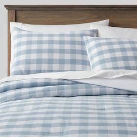 Threshold 191908799162 Comforter Set Cotton Gingham Breathable Comfort All-season