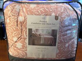 Threshold 191908958736 12pc Floral Boho Comforter And Sheets Set -