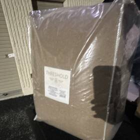 660-13-774-thrzz Threshold King Comforter And Sham Set Light Brown Dapper Heather Pattern